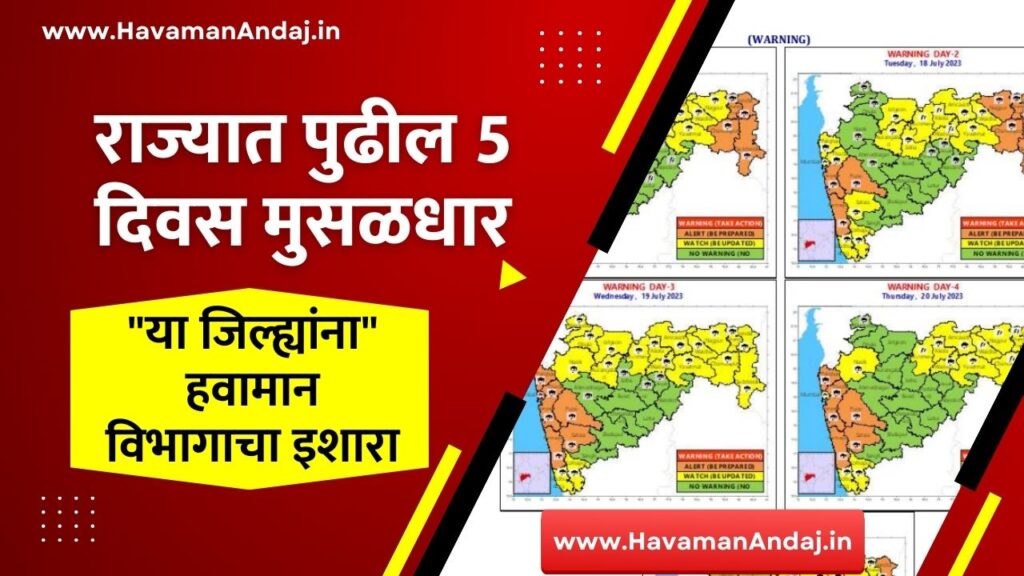 5 days imd weather alert